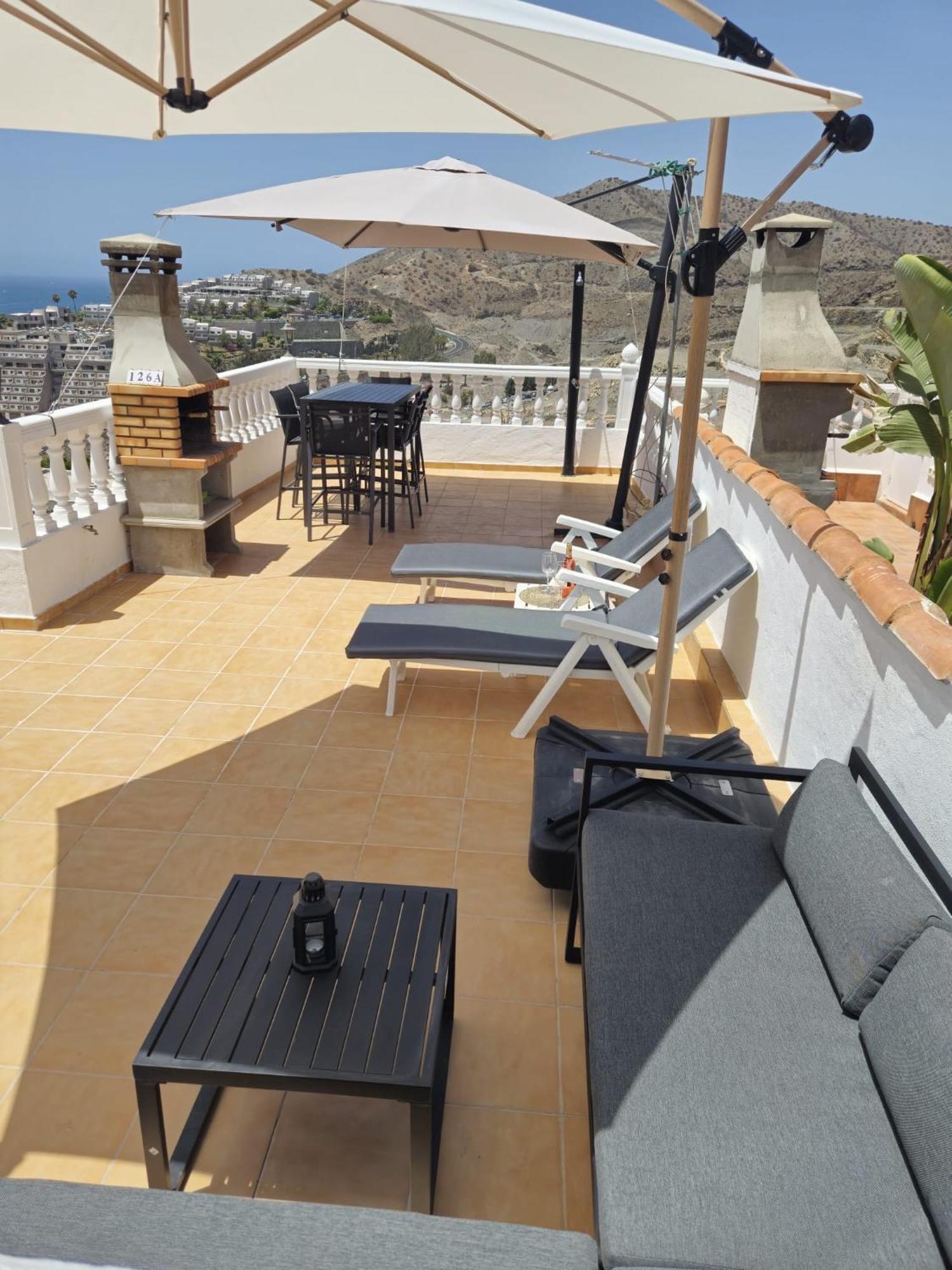 Apartament Ocean View Sunset Terrace - Near Anfi Del Mar Los Caideros Zewnętrze zdjęcie