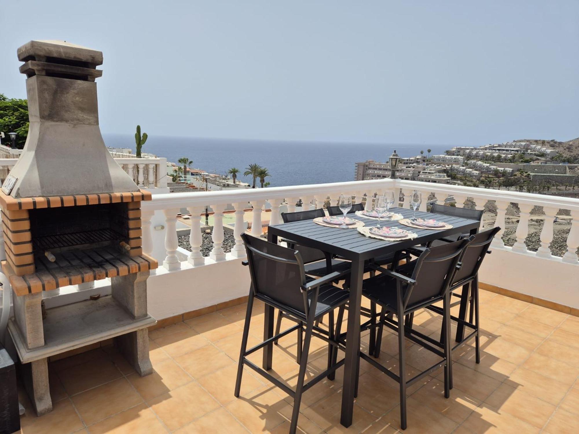 Apartament Ocean View Sunset Terrace - Near Anfi Del Mar Los Caideros Zewnętrze zdjęcie